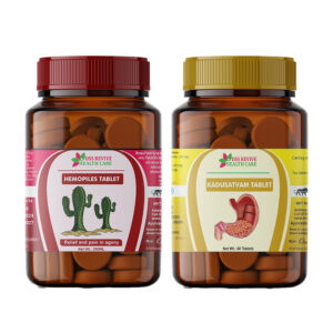 Kadusatvam Tablet 60 + Hemopiles Tablet 60 Tablets
Ayurvedic Tablets combo pack for Piles & Acidity